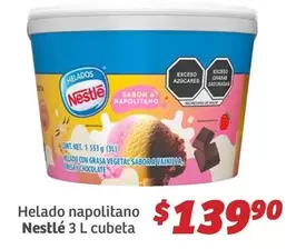 Oferta de Nestlé - Helado Napolitano por $139.9 en Soriana Híper