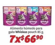 Oferta de Whiskas - Alimento Húmedo Para Gato Pouch por $66.9 en Soriana Híper