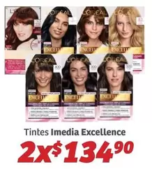 Oferta de Imedia - Tintes Excellence por $134.9 en Soriana Híper