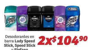 Oferta de Stick - Desodorantes En Barra Lady por $104.9 en Soriana Híper