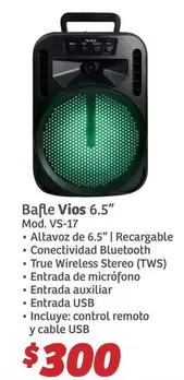 Oferta de Vios - Bafle  6.5" por $300 en Soriana Híper