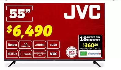 Oferta de JVC -  Rohci 2HDM 1USB 1 USE8 + Anti-Perspirant 2 In 1 A por $6490 en Soriana Híper