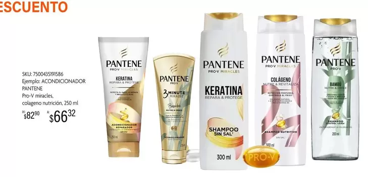 Oferta de Pantene - Escuento por $66.62 en Woolworth