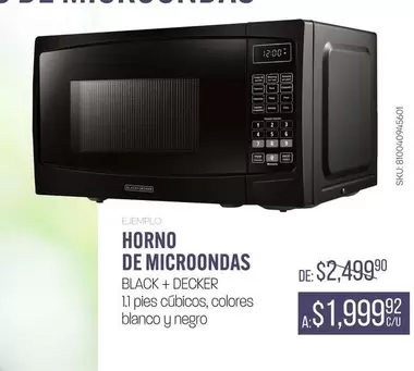 Oferta de Horno De Microondas por $1999 en Woolworth