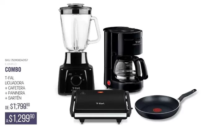 Oferta de T-fal -  Liquido + Catefa + Panzera por $1299 en Woolworth