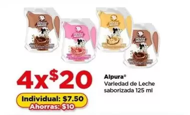 Oferta de Alpura - Variedad De Leche Saboritzada por $7.5 en Bodega Aurrera