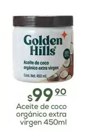 Oferta de Golden Hills - Aceite De Coco Orgánico Extra Virgen por $99.9 en Fresko