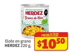 Oferta de Herdez - Elote En Grano por $10.5 en Soriana Híper