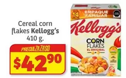 Oferta de Kellogg's - Cereal Corn flakes por $42.9 en Soriana Híper