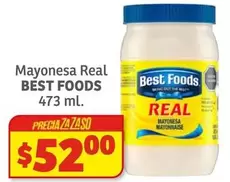 Oferta de Best Foods - Mayonesa Real por $52 en Soriana Híper