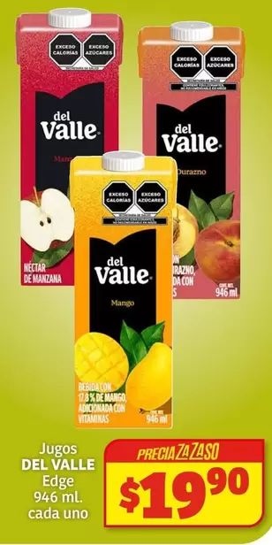 Oferta de Del Valle - Jugos por $19.9 en Soriana Híper