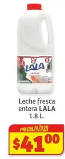 Oferta de Lala - Leche Fresca Entera por $41 en Soriana Súper