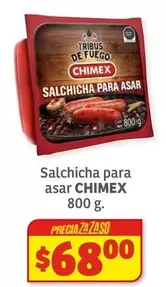 Oferta de Chimex - Salchicha Para Asar por $68 en Soriana Súper