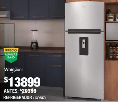 Oferta de Whirlpool - Refrigerador por $13899 en The Home Depot