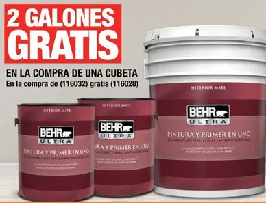 Oferta de Behr - En La Compra De Una Cubeta en The Home Depot