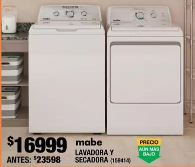 Oferta de Lavadora Y Secadora  por $16999 en The Home Depot