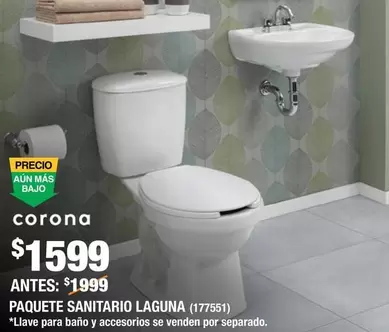 Oferta de Paquete Sanitario Laguna por $1599 en The Home Depot