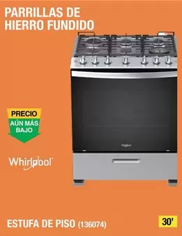 Oferta de Whirlpool - Estufa De Piso en The Home Depot