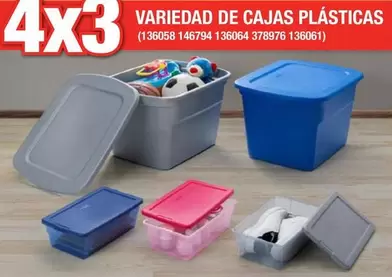 Oferta de Variedad De Cajas Plásticas en The Home Depot