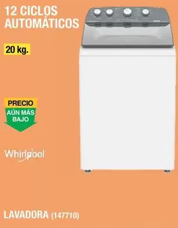 Oferta de Whirlpool - Lavadora en The Home Depot