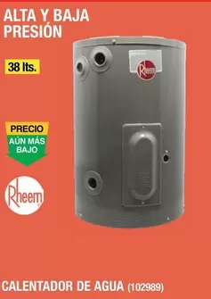 Oferta de Rheem - Calentador De Agua en The Home Depot