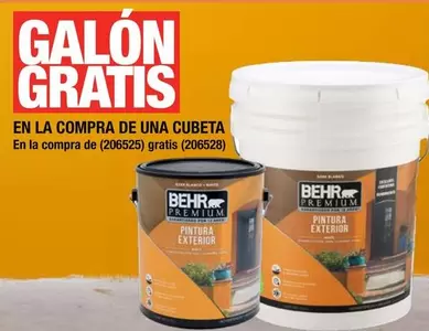 Oferta de Behr - En La Compra De Una Cubeta en The Home Depot