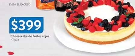 Oferta de Cheesecake De Frutos Rojos por $399 en Walmart