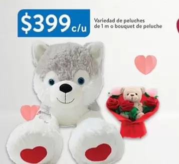 Oferta de Variedad De Peluches De 1 M O Bouquet De Peluche por $399 en Walmart