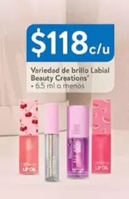 Oferta de Variedad De Brillo Labial Creations por $118 en Walmart