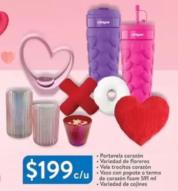 Oferta de Vela Trocitos Corazon por $199 en Walmart