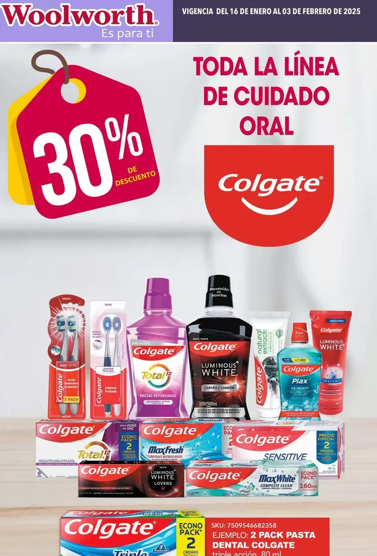 Oferta de Toda La Linea De Cuidado en Woolworth