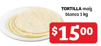 Oferta de Tortilla Maiz Blanca por $15 en Soriana Híper