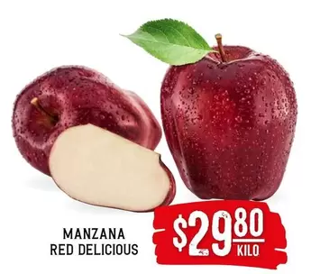 Oferta de Manzana -  Red Delicious por $29.8 en Soriana Híper