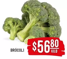 Oferta de Brócoli por $56.8 en Soriana Híper