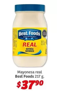 Oferta de Best Foods - Mayonesa Real por $37.9 en Soriana Híper