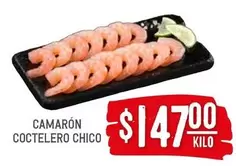 Oferta de Camaron Coctelero Chico por $147 en Soriana Híper