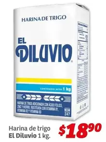 Oferta de Diluvio - Harina De Trigo por $18.9 en Soriana Híper