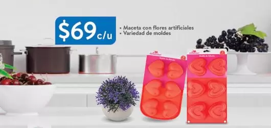 Oferta de Macetas Con Flores Artificiales por $69 en Walmart