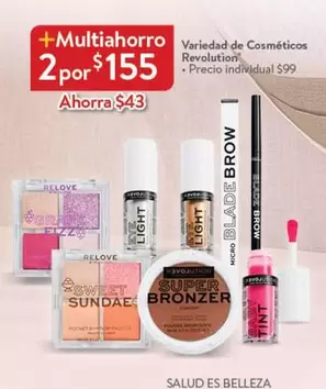 Oferta de 43 - Variedad De Cosméticos Revolution por $155 en Walmart