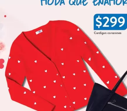 Oferta de Cardigan -  Corazones por $299 en Walmart