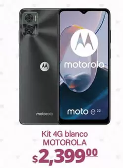 Oferta de Motorola - Kit 4G Blanco por $2399 en La Comer