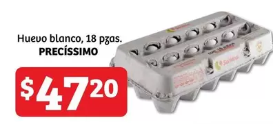 Oferta de Huevo Blanco por $47.2 en Soriana Híper