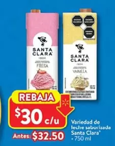 Oferta de Santa Clara - Variedad De Leche Saborizada por $30 en Walmart