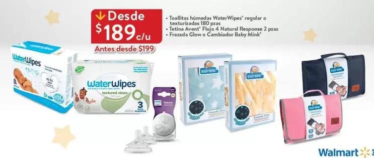 Oferta de Avent - Toallitas Herienda, Waverwipes, Regular O Chocolate Baby por $189 en Walmart