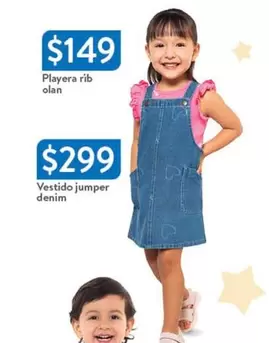 Oferta de Vestido Jumper Denim por $149 en Walmart