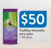 Oferta de Purina - Toallitas Humedas Para Gato por $50 en Walmart