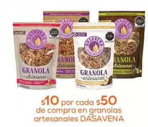 Oferta de Dasavena - $10 Por Cada $50 De Compra En Granolas Artesanales en Fresko