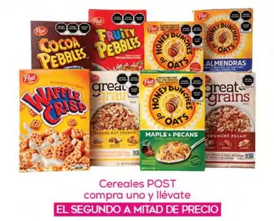 Oferta de Post - Cereales Compra Uno Y Llévate en Fresko