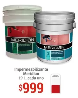 Oferta de Meridian - Impermeabilizante por $999 en Soriana Híper