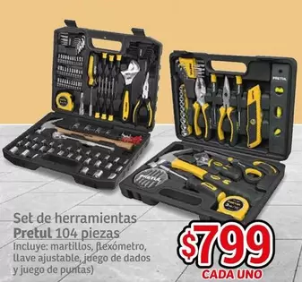 Oferta de Pretul - Set De Herramientas por $799 en Soriana Híper